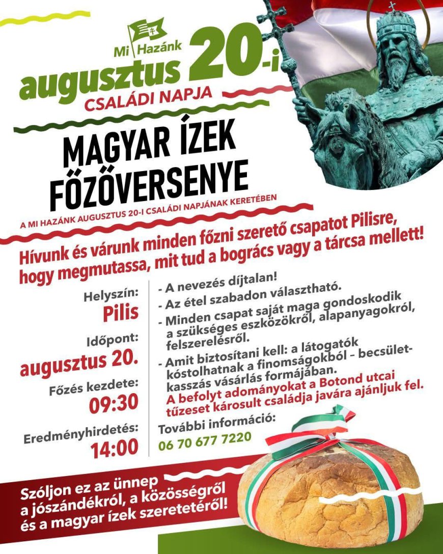Augusztus 20. – Szent István király és az új kenyér ünnepe Pilisen
