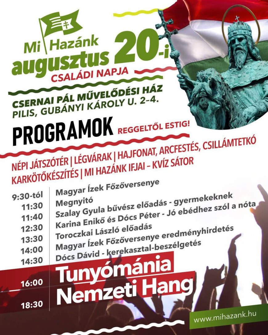 Augusztus 20. – Szent István király és az új kenyér ünnepe Pilisen